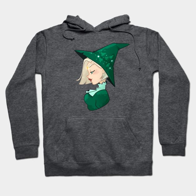 Green witch Hoodie by Four Seasons Fox